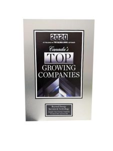 Globe and Mail Canada's Top Growing Companies Award